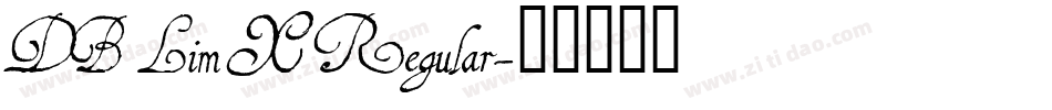 DB Lim X Regular字体转换